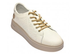 Pantofi dama casual din piele naturala - Aisha Bej Late GSK3033B